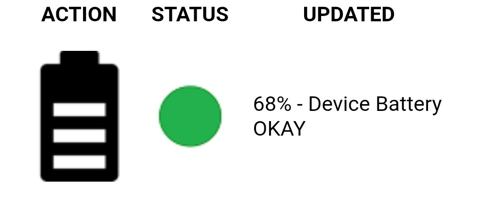 Device Battery Check - image being updated