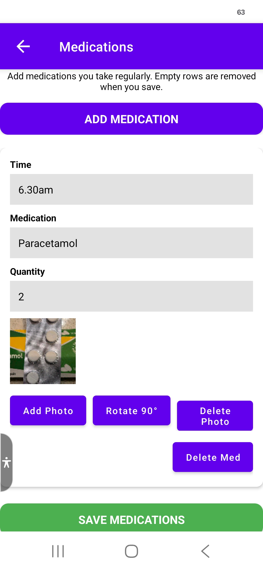 Medication Reminders with Images - image being updated